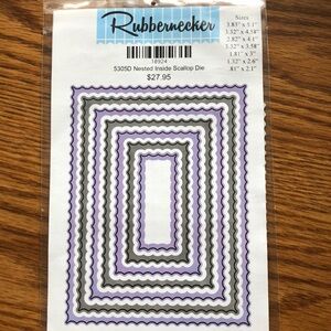 Rubbernecker Nested Inside Scallop Die